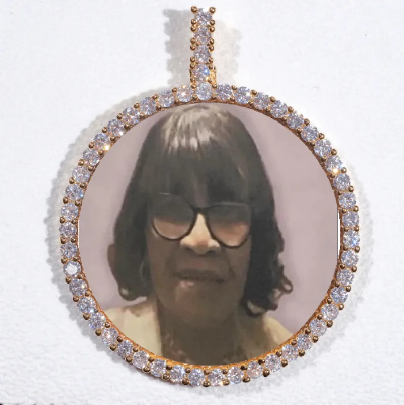 LARGE 3D CIRCLE CUSTOM PICTURE PENDANT sold by The GUU Shop