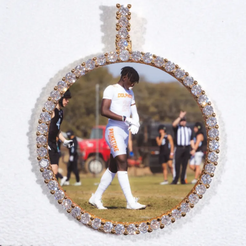 LARGE 3D CIRCLE CUSTOM PICTURE PENDANT sold by The GUU Shop