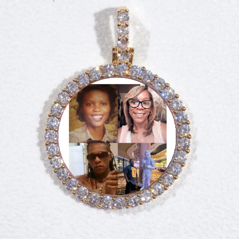 3D CIRCLE CUSTOM PICTURE PENDANT SMALL SIZE sold by The GUU Shop