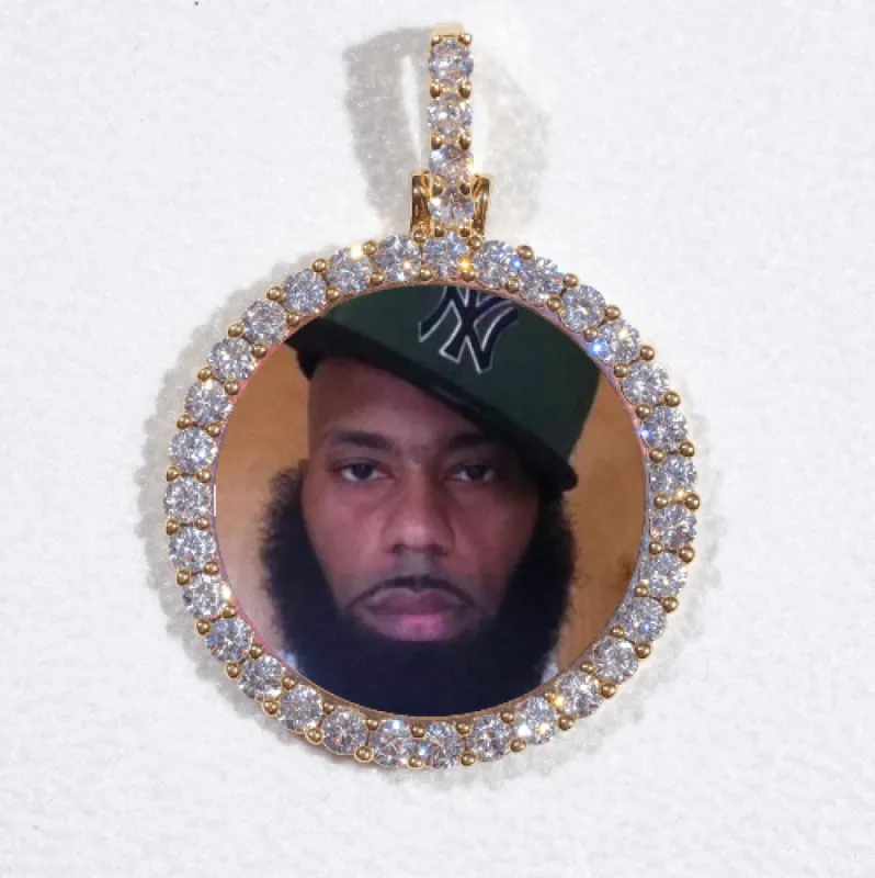 3D CIRCLE CUSTOM PICTURE PENDANT SMALL SIZE sold by The GUU Shop