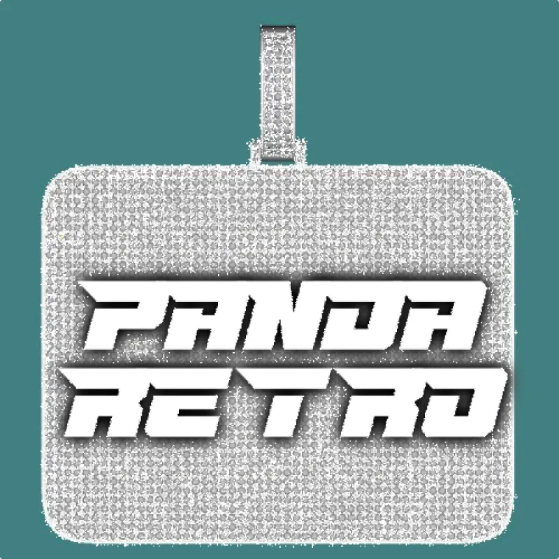 CUSTOM LETTER NECKLACE 3D BIG SQUARE sold by The GUU Shop