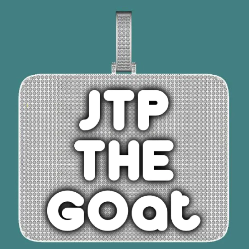 CUSTOM LETTER NECKLACE 3D BIG SQUARE sold by The GUU Shop