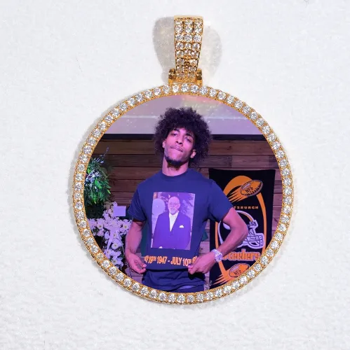 MEDIUM 3D CIRCLE CUSTOM PICTURE PENDANT sold by The GUU Shop