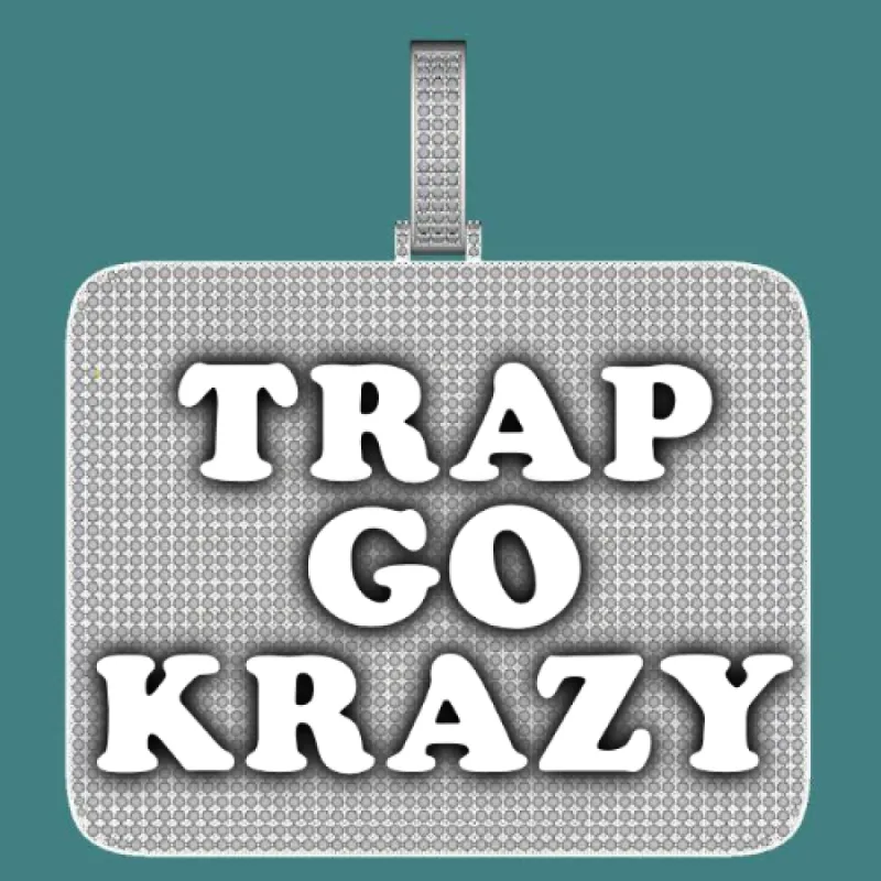 CUSTOM LETTER NECKLACE 3D BIG SQUARE sold by The GUU Shop