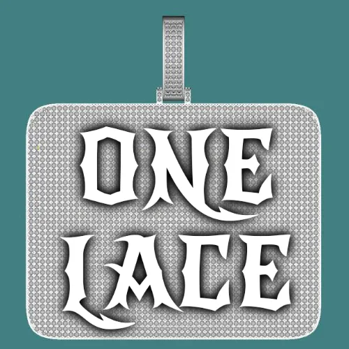 CUSTOM LETTER NECKLACE 3D BIG SQUARE sold by The GUU Shop