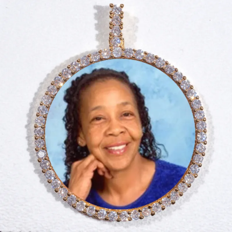 LARGE 3D CIRCLE CUSTOM PICTURE PENDANT sold by The GUU Shop