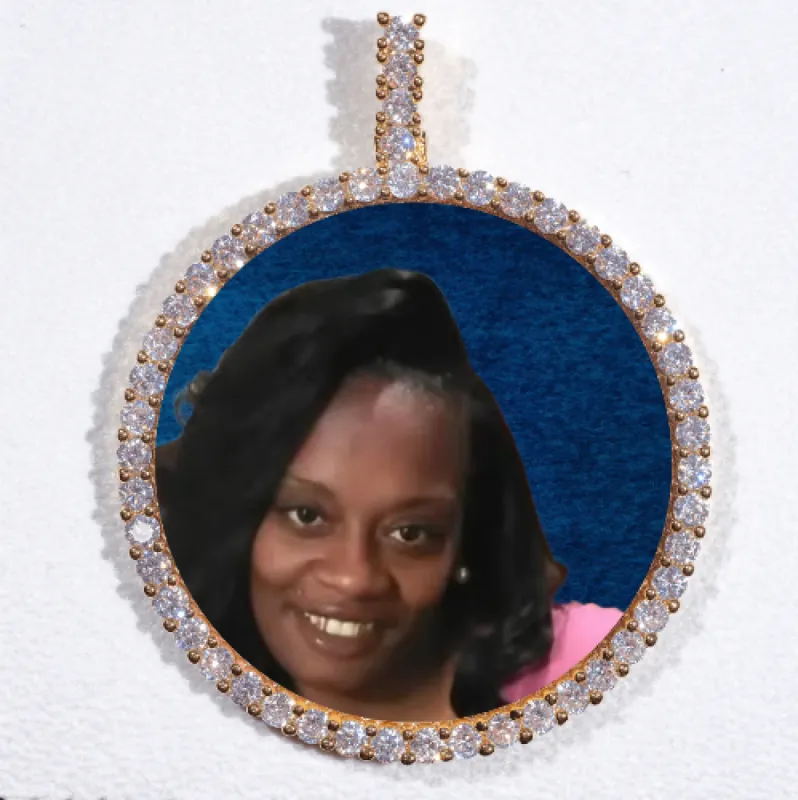 LARGE 3D CIRCLE CUSTOM PICTURE PENDANT sold by The GUU Shop