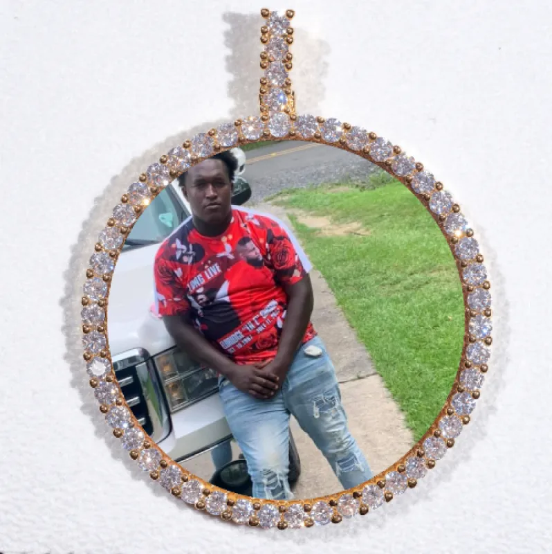 LARGE 3D CIRCLE CUSTOM PICTURE PENDANT sold by The GUU Shop