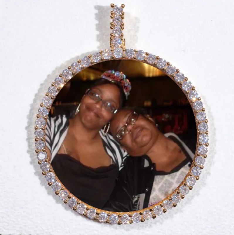 LARGE 3D CIRCLE CUSTOM PICTURE PENDANT sold by The GUU Shop