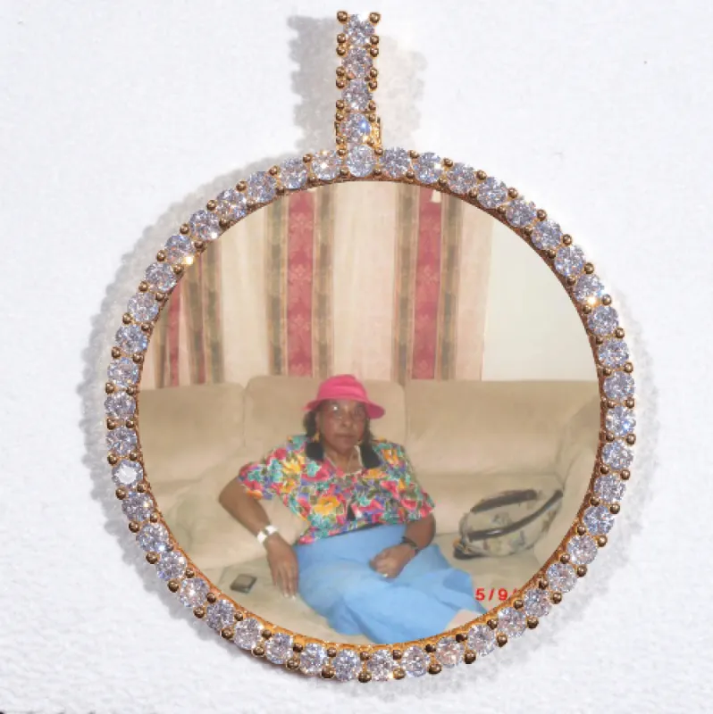 LARGE 3D CIRCLE CUSTOM PICTURE PENDANT sold by The GUU Shop