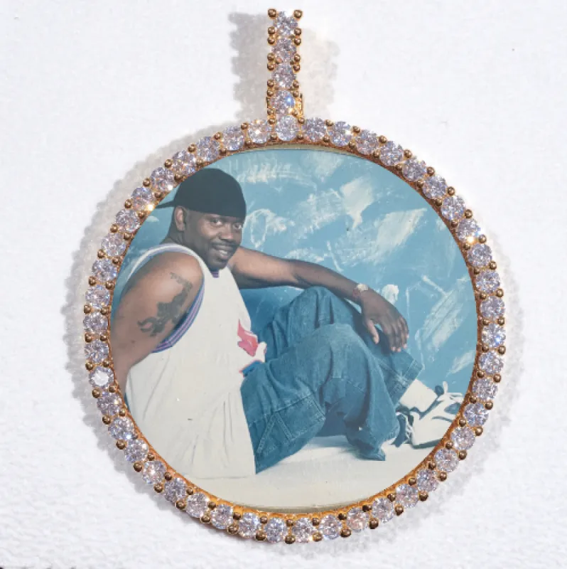LARGE 3D CIRCLE CUSTOM PICTURE PENDANT sold by The GUU Shop