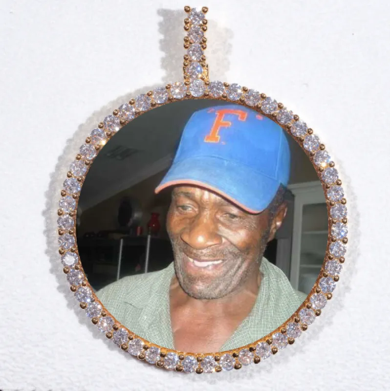 LARGE 3D CIRCLE CUSTOM PICTURE PENDANT sold by The GUU Shop