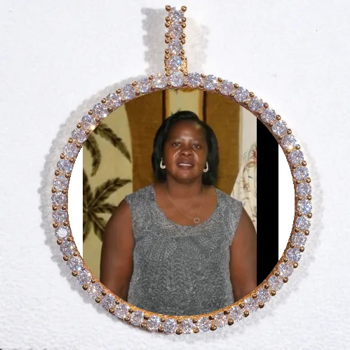 LARGE 3D CIRCLE CUSTOM PICTURE PENDANT sold by The GUU Shop