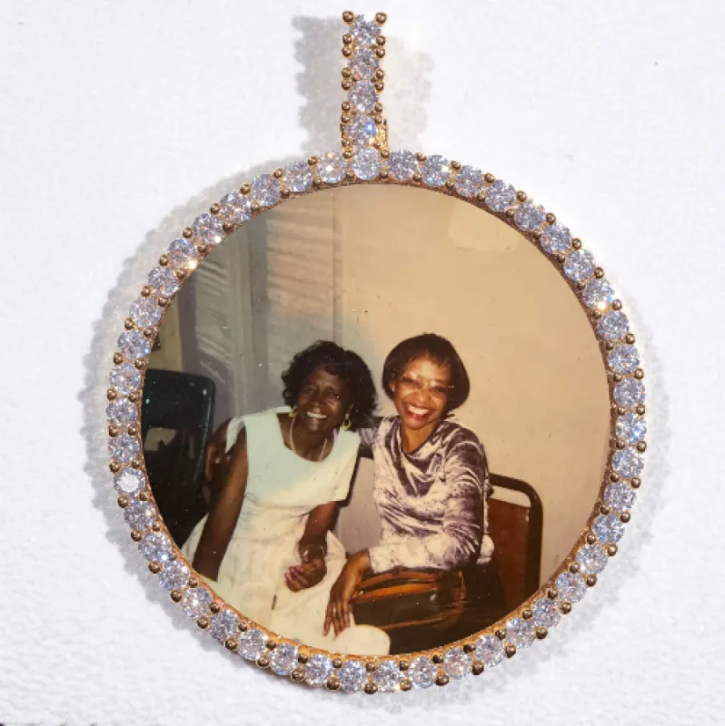 LARGE 3D CIRCLE CUSTOM PICTURE PENDANT sold by The GUU Shop