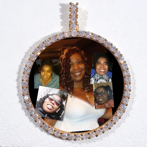 LARGE 3D CIRCLE CUSTOM PICTURE PENDANT sold by The GUU Shop