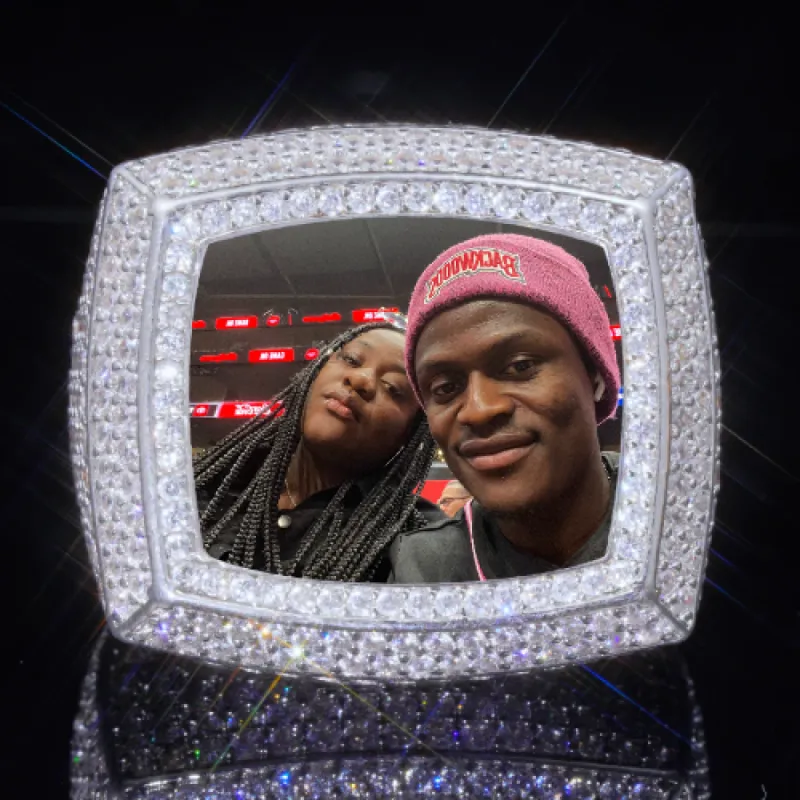 3D CUSTOM PICTURE ICED RING sold by The GUU Shop