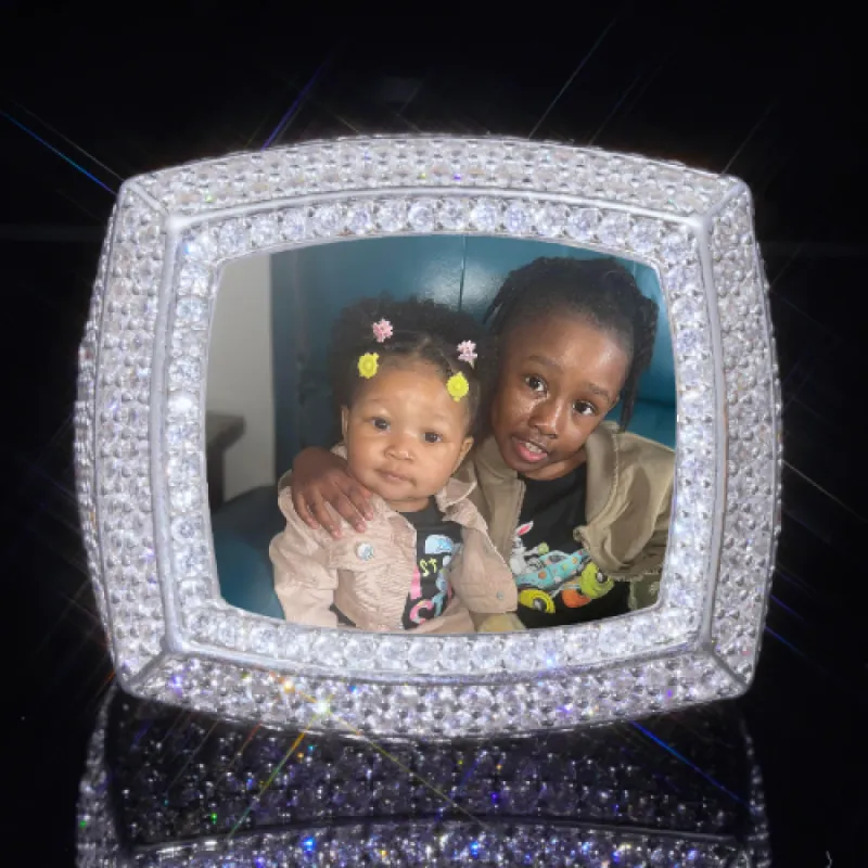 3D CUSTOM PICTURE ICED RING sold by The GUU Shop