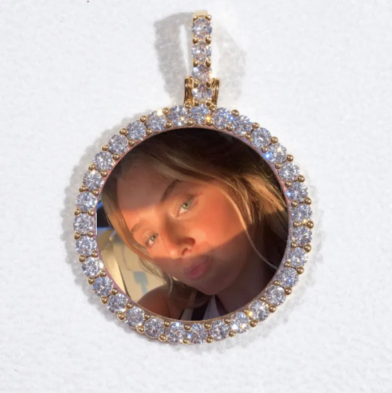 3D CIRCLE CUSTOM PICTURE PENDANT SMALL SIZE sold by The GUU Shop