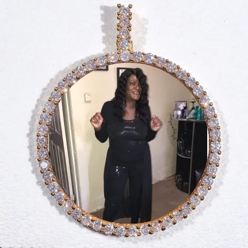 LARGE 3D CIRCLE CUSTOM PICTURE PENDANT sold by The GUU Shop