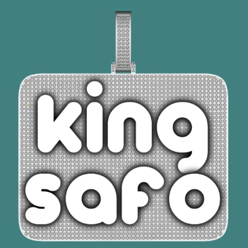 CUSTOM LETTER NECKLACE 3D BIG SQUARE sold by The GUU Shop