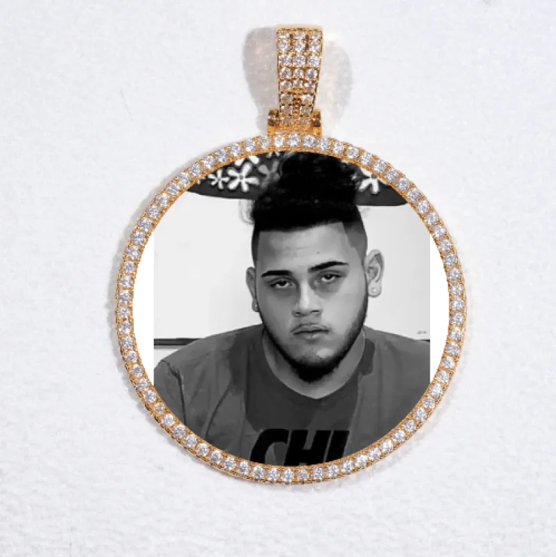 MEDIUM 3D CIRCLE CUSTOM PICTURE PENDANT sold by The GUU Shop