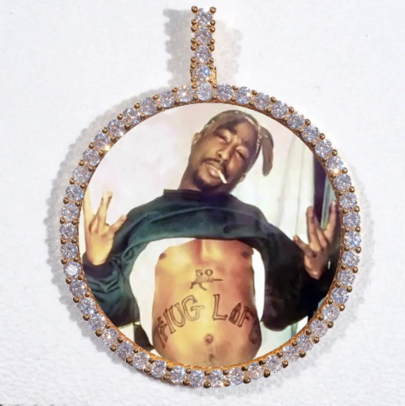 LARGE 3D CIRCLE CUSTOM PICTURE PENDANT sold by The GUU Shop