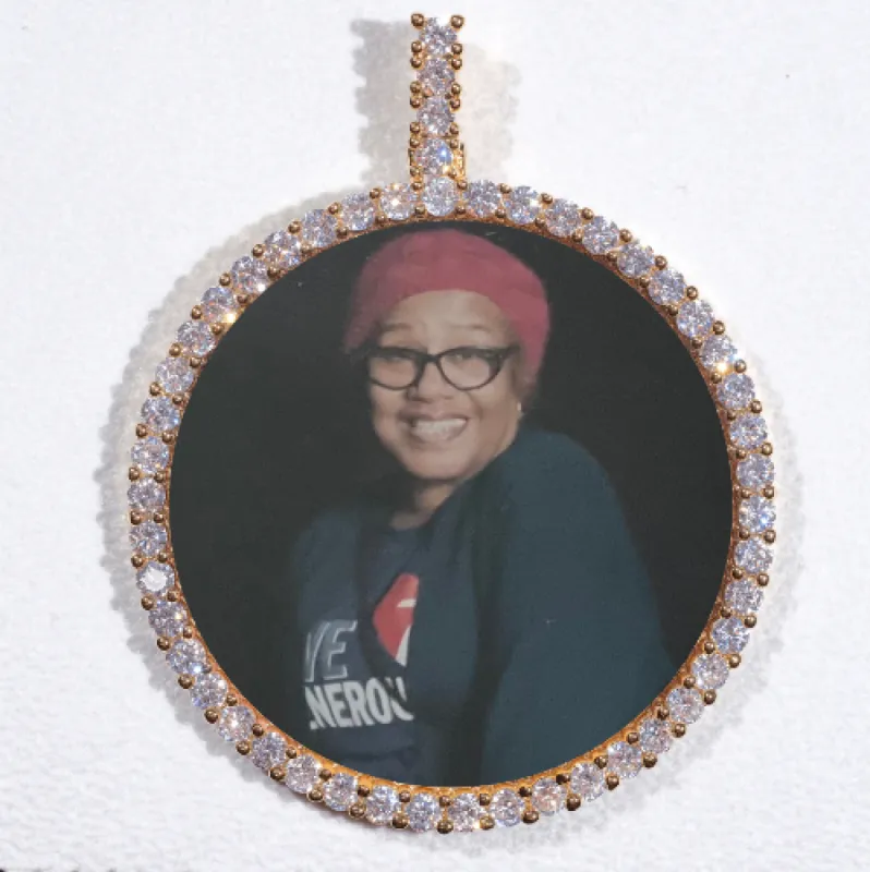 LARGE 3D CIRCLE CUSTOM PICTURE PENDANT sold by The GUU Shop