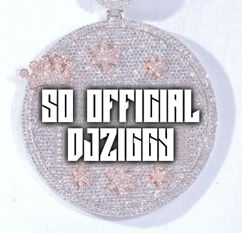 CUSTOM LETTER NECKLACE 3D BIG CROWN DISC sold by The GUU Shop