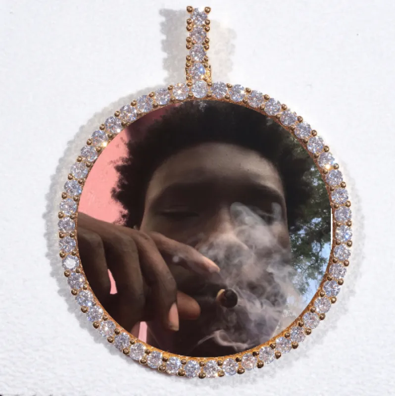 LARGE 3D CIRCLE CUSTOM PICTURE PENDANT sold by The GUU Shop