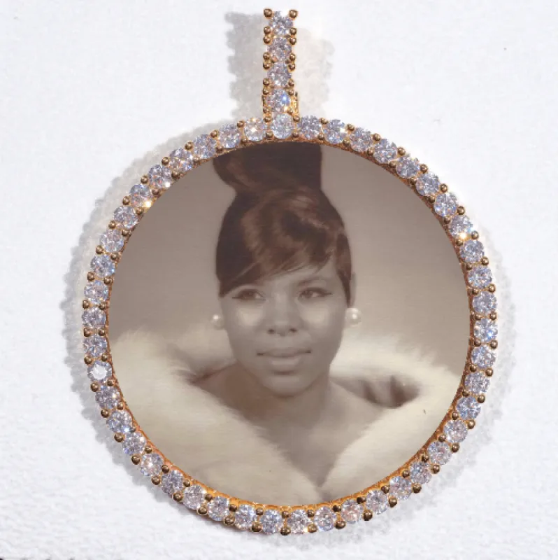 LARGE 3D CIRCLE CUSTOM PICTURE PENDANT sold by The GUU Shop