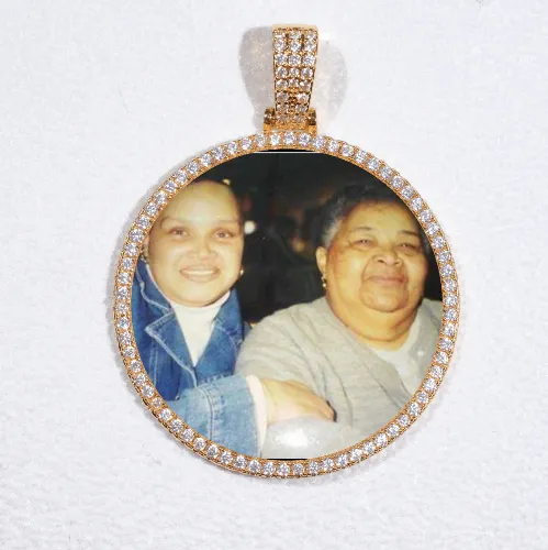 MEDIUM 3D CIRCLE CUSTOM PICTURE PENDANT sold by The GUU Shop