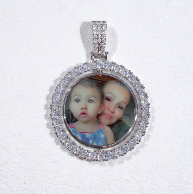 3D Spinning 2-Faced Custom Picture Pendant sold by The GUU Shop