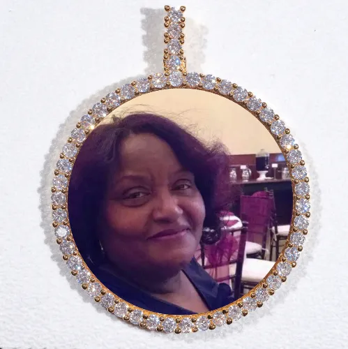 LARGE 3D CIRCLE CUSTOM PICTURE PENDANT sold by The GUU Shop