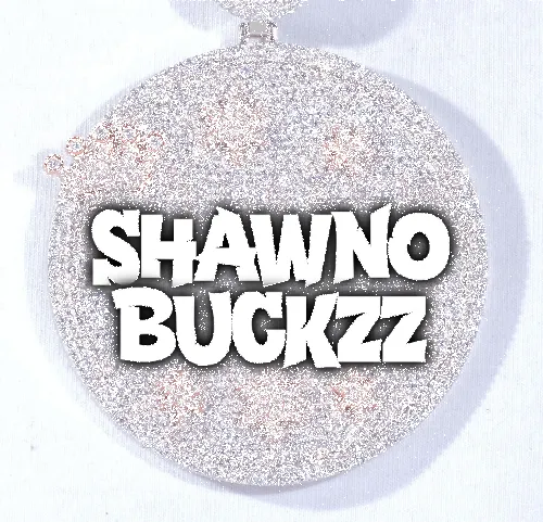 CUSTOM LETTER NECKLACE 3D BIG CROWN DISC sold by The GUU Shop