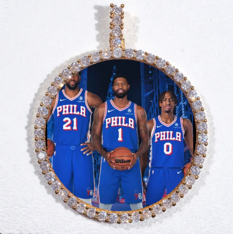 LARGE 3D CIRCLE CUSTOM PICTURE PENDANT sold by The GUU Shop