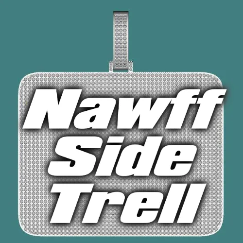 CUSTOM LETTER NECKLACE 3D BIG SQUARE sold by The GUU Shop