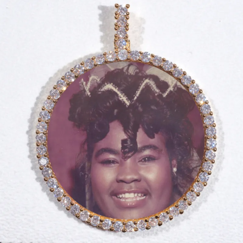LARGE 3D CIRCLE CUSTOM PICTURE PENDANT sold by The GUU Shop