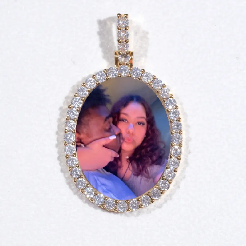 3D Oval Custom Picture Pendant sold by The GUU Shop