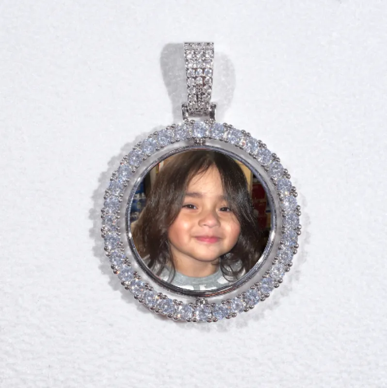 3D Spinning 2-Faced Custom Picture Pendant sold by The GUU Shop