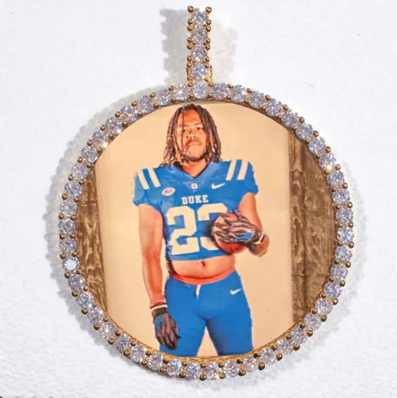 LARGE 3D CIRCLE CUSTOM PICTURE PENDANT sold by The GUU Shop