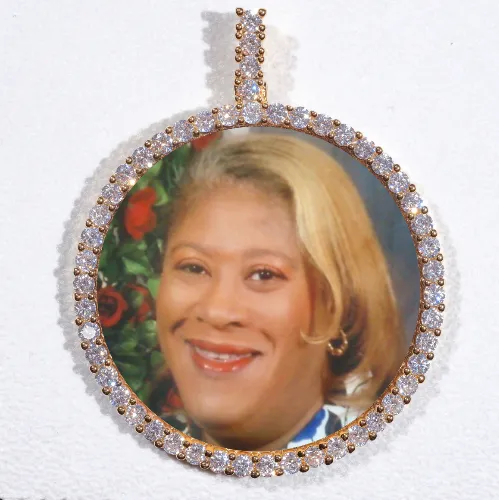 LARGE 3D CIRCLE CUSTOM PICTURE PENDANT sold by The GUU Shop