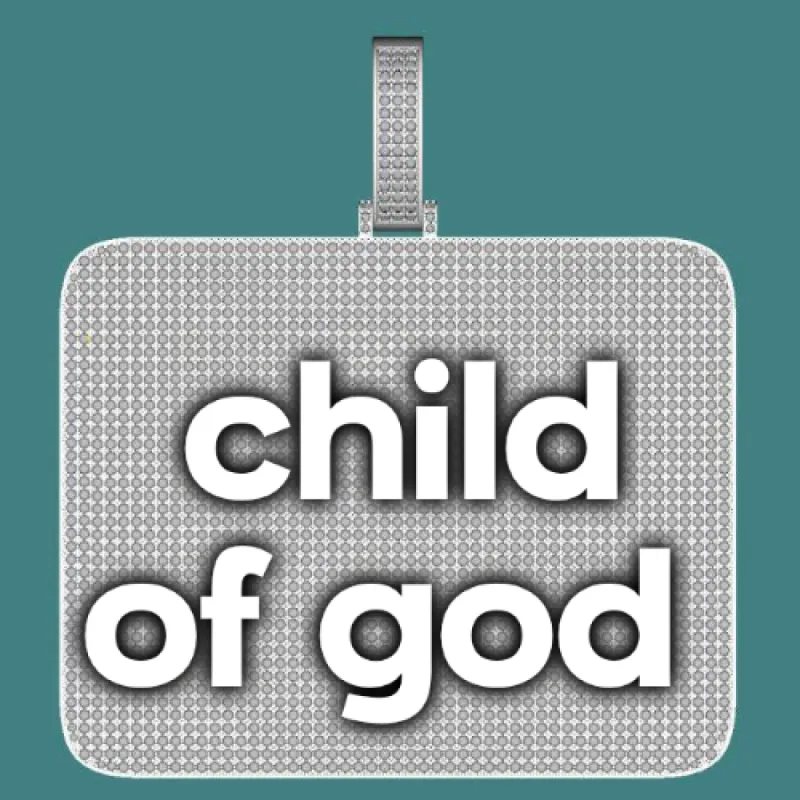 CUSTOM LETTER NECKLACE 3D BIG SQUARE sold by The GUU Shop