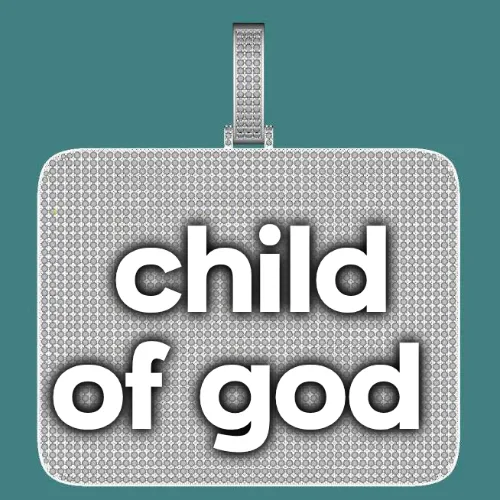 CUSTOM LETTER NECKLACE 3D BIG SQUARE sold by The GUU Shop