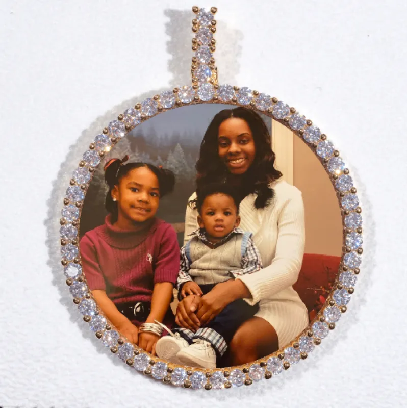 LARGE 3D CIRCLE CUSTOM PICTURE PENDANT sold by The GUU Shop