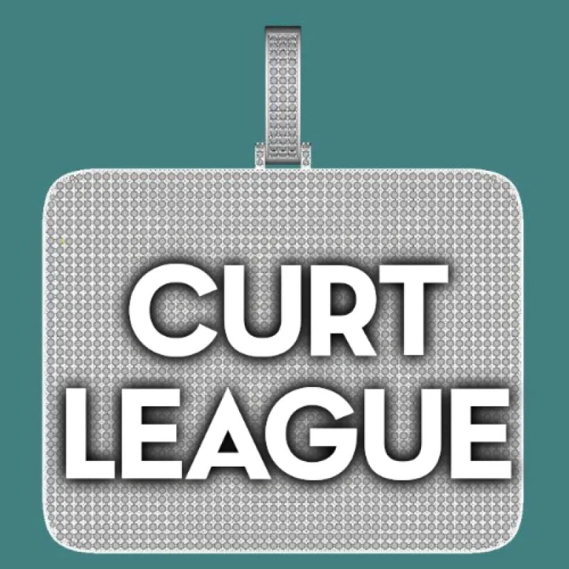 CUSTOM LETTER NECKLACE 3D BIG SQUARE sold by The GUU Shop