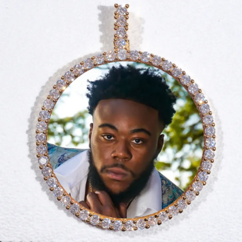 LARGE 3D CIRCLE CUSTOM PICTURE PENDANT sold by The GUU Shop