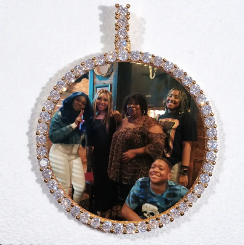 LARGE 3D CIRCLE CUSTOM PICTURE PENDANT sold by The GUU Shop