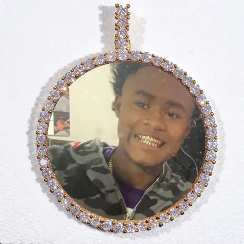 LARGE 3D CIRCLE CUSTOM PICTURE PENDANT sold by The GUU Shop