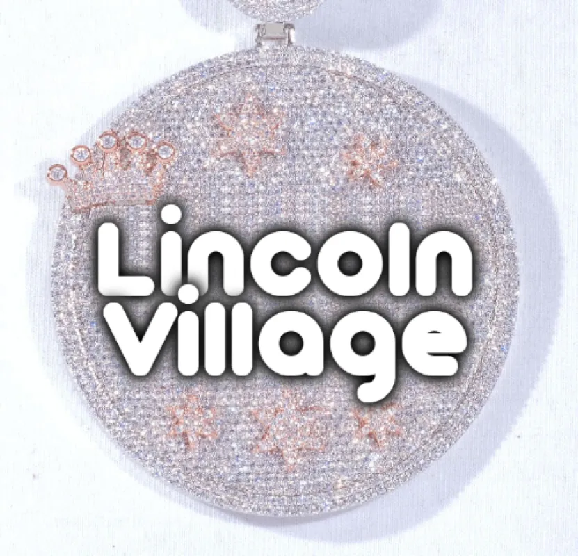 CUSTOM LETTER NECKLACE 3D BIG CROWN DISC sold by The GUU Shop