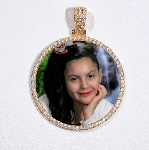 MEDIUM 3D CIRCLE CUSTOM PICTURE PENDANT sold by The GUU Shop